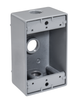 Southwire 1/2 3-Hole 1-Gang Weatherproof Box Gry WB1350