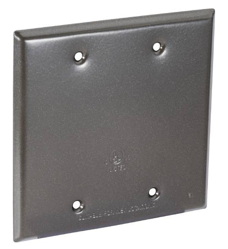 Southwire 2-Gang Blank Weatherproof Cover